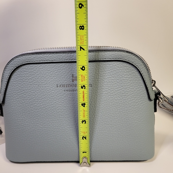 London Fog Ellie Dome Crossbody Bag Blue - Picture 7 of 9